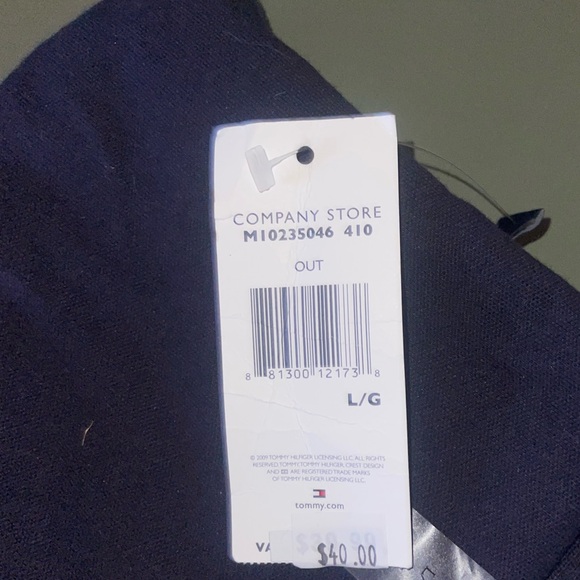 Tommy Hilfiger Regular Fit Stretch Tommy Polo NWT NAVY LARGE - Picture 13 of 13